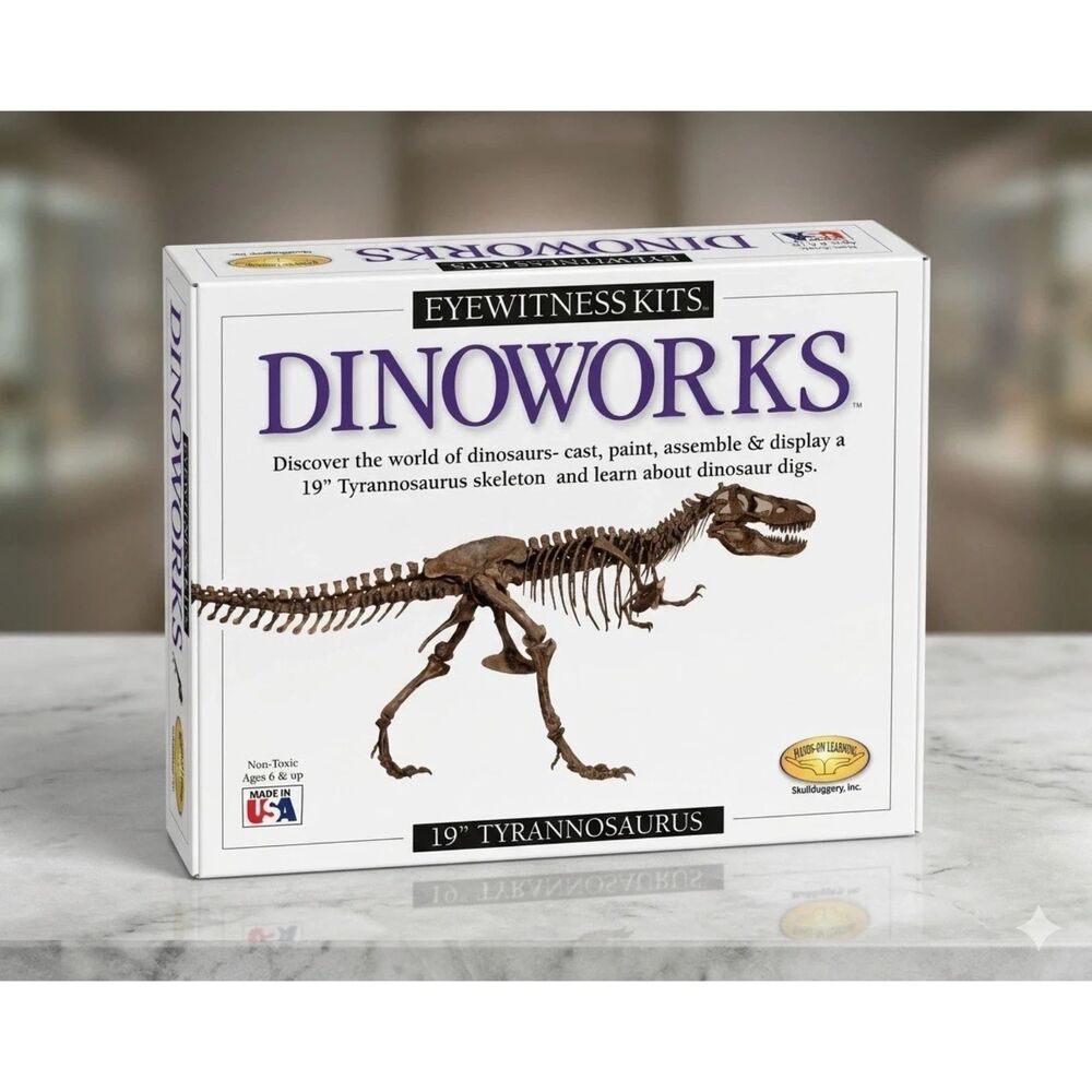 DK Eyewitness Kits Dinoworks 19" Stegosaurus Skeleton Kit Unopened New